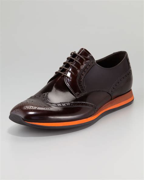 prada mens shoes brown|prada shoes men sale clearance.